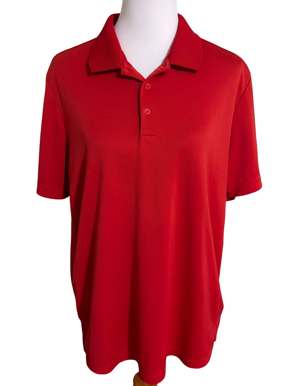 adidas Men's Red Golf Short-Sleeve Polo
